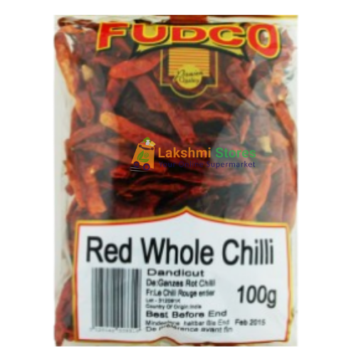 Buy Fudco Whole Red Chillies With Stem 100G Online