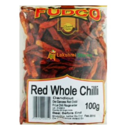 Buy FUDCO WHOLE RED CHILLIES WITH STEM Online in UK