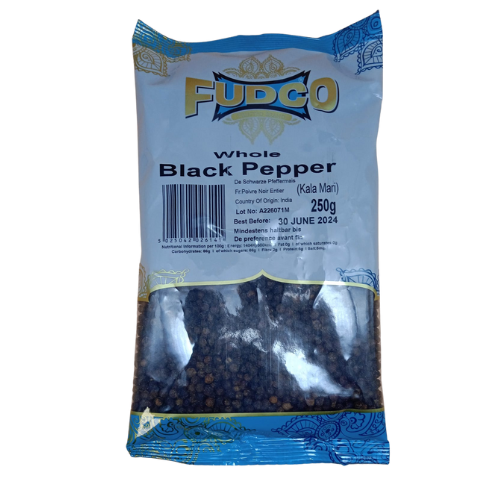 Buy Fudco Black Pepper Whole 250g Online