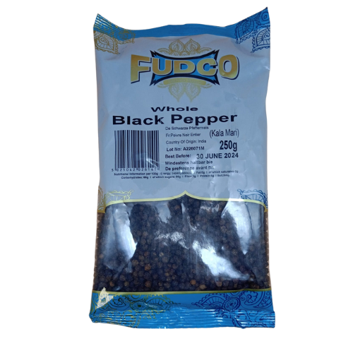 Buy Fudco Black Pepper Whole Online from Lakshmi Stores, UK