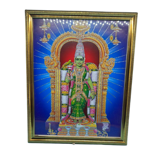Buy Madurai Meenakshi Amman God Photo (A4 SIZE) Online