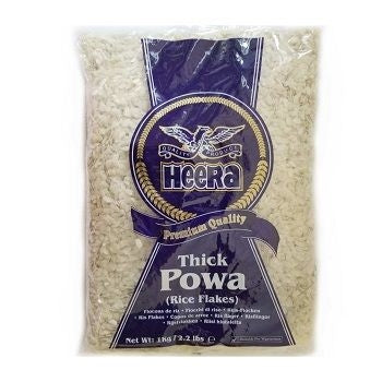 Buy HEERA POWA (WHITE RICE FLAKES) THICK 1KG Online