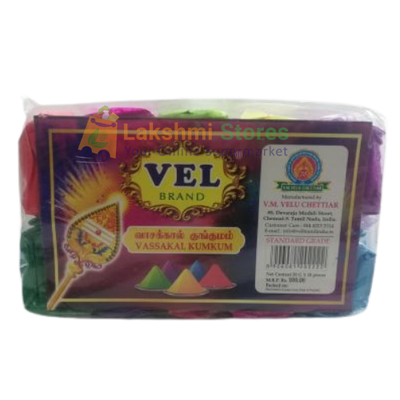 VEL BRAND RANGOLI COLOUR POWDER 500G