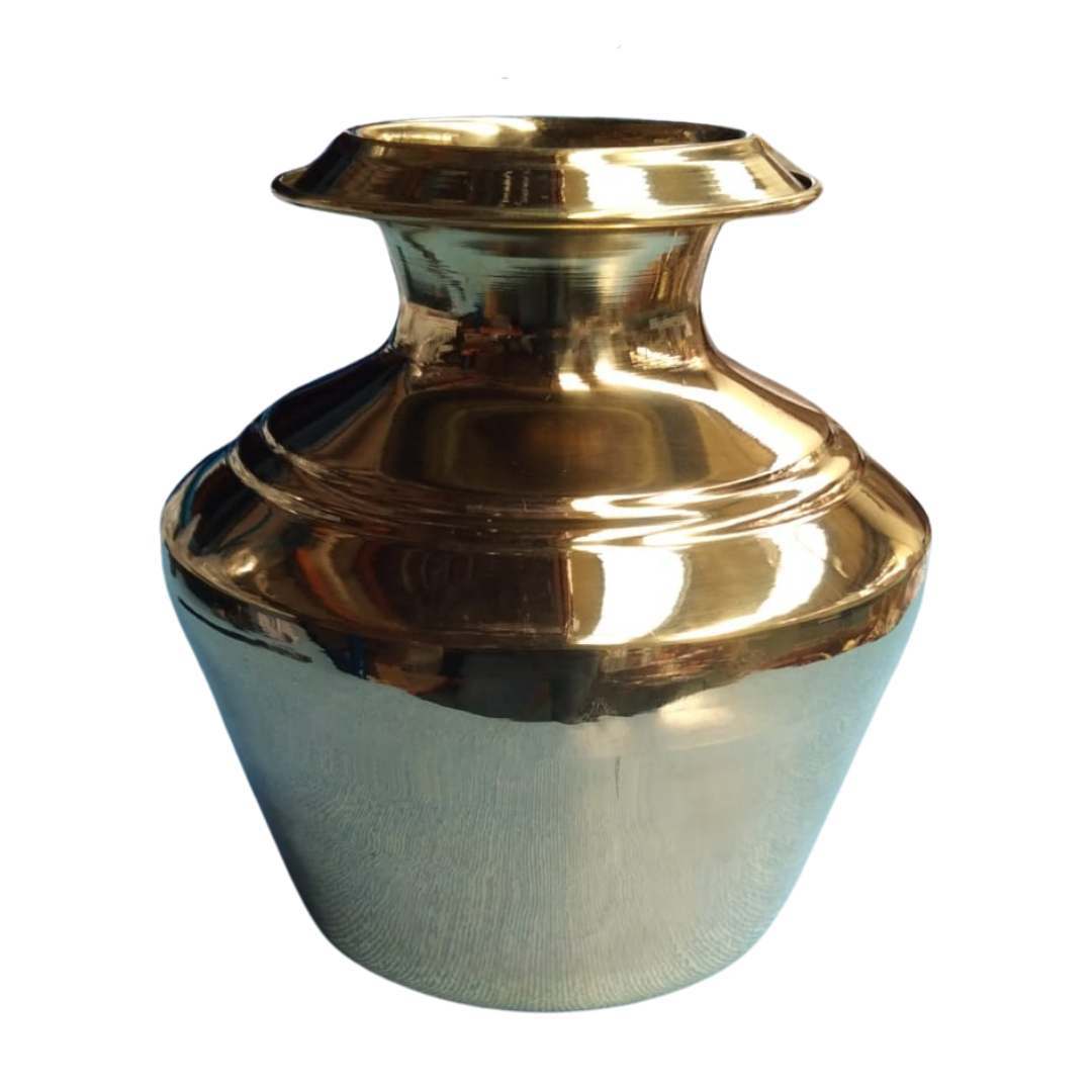 Buy BRASS PLAIN KUDAM - 12 INCHES Online