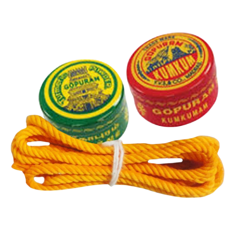 Buy Manjal KumKum Yellow Thread Set Online