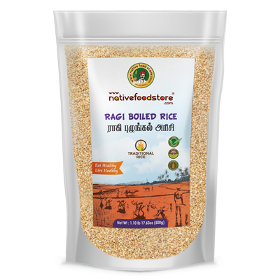 NATIVE FOOD STORE - RAGI BOILED RICE (KELVARAGU) 1KG