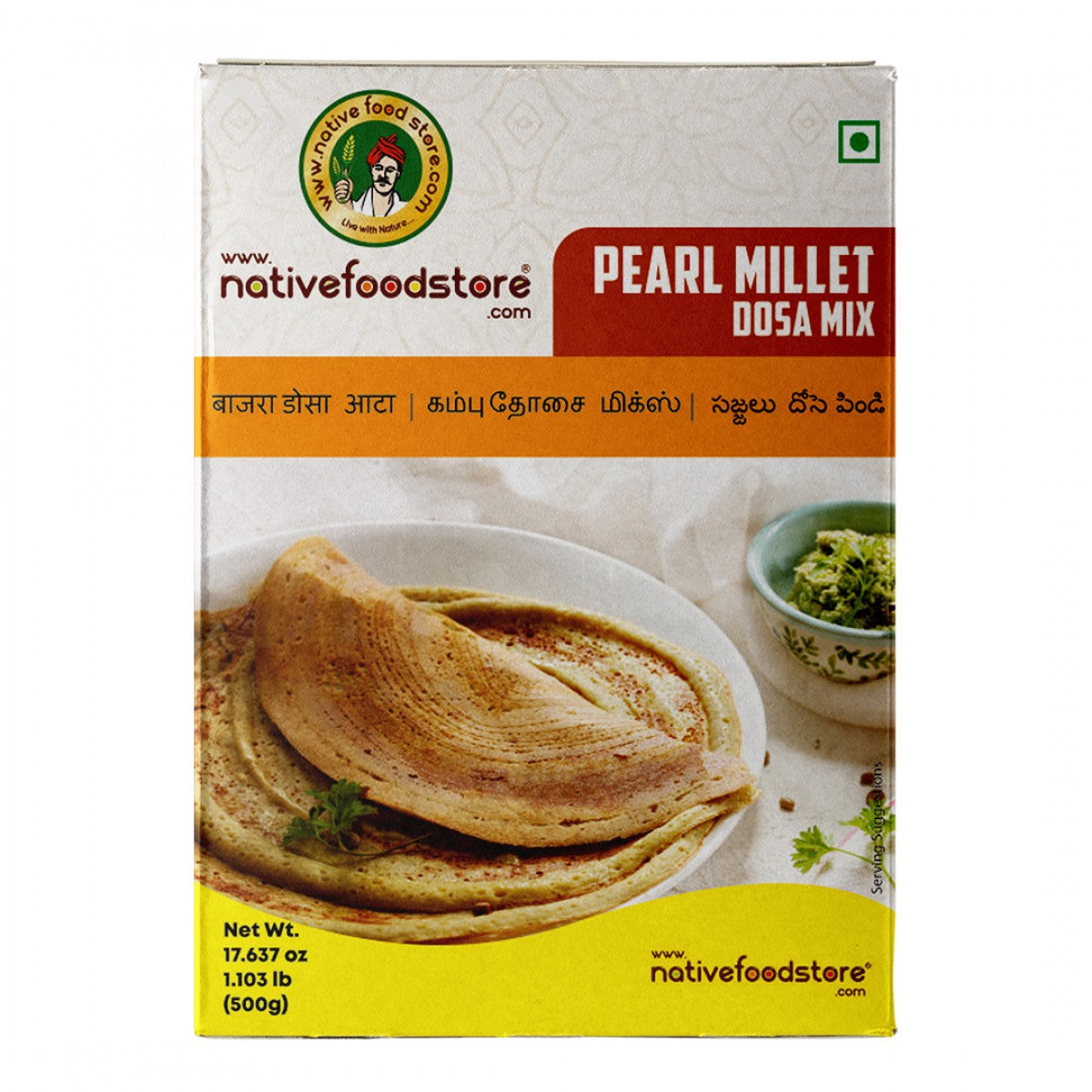 Buy Native Food Store Millet Dosa Mix Kambu 500g Online