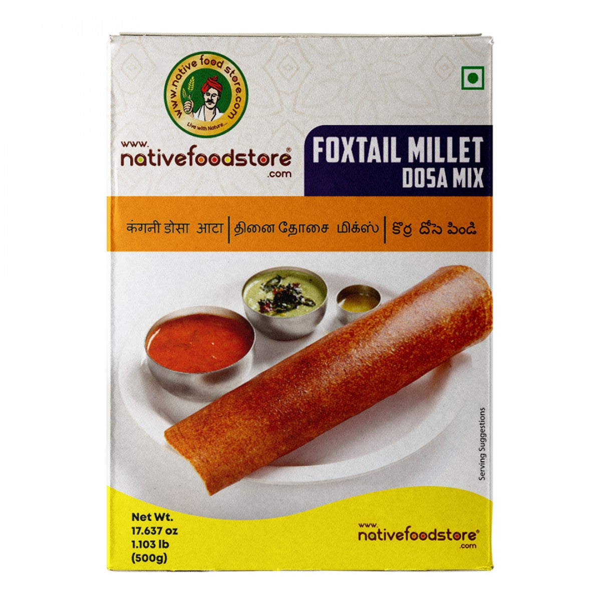 Buy Native Food Store Millet Dosa Mix Thinai 500g Online