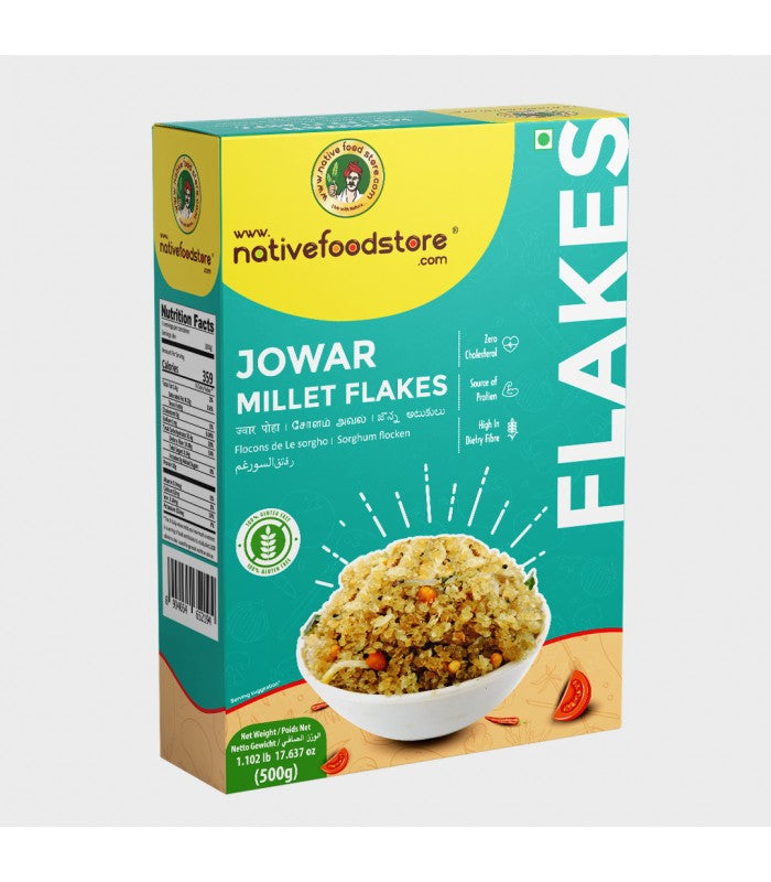 Buy Native Food Store Millet Flakes 500G - Cholam (Jowar - Sorghum) Online