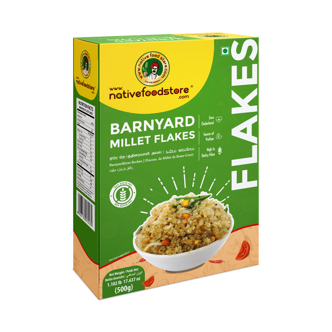 Buy NATIVE Millet Flakes 500g (Kuthiraivali) Online