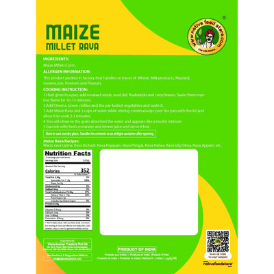 Buy native food store maize rava Online in UK