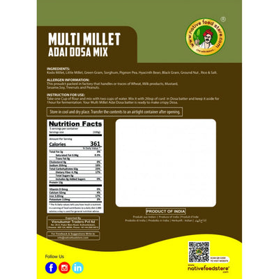 Buy native food store multi millet ada dosa Online in UK