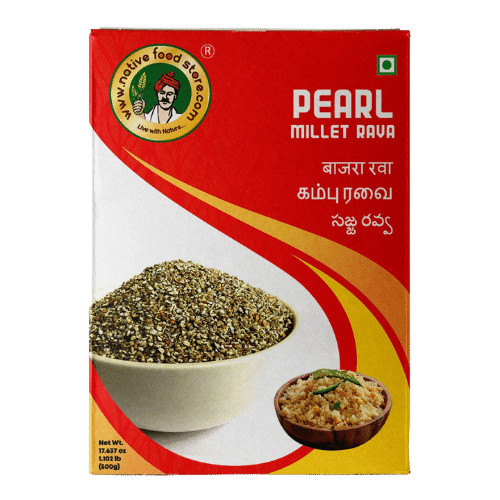 Buy NATIVE FOOD STORE MILLET RAVA 500G KAMBU Online