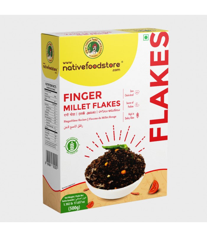 Buy NATIVE FOOD STORE Millet Flakes Ragi Flakes 500g Online