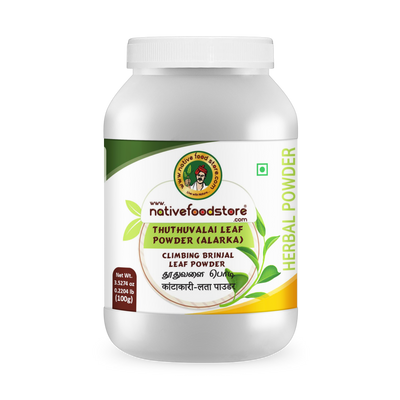 Buy native food store thuthuvalai leaf powder alarka Online in UK