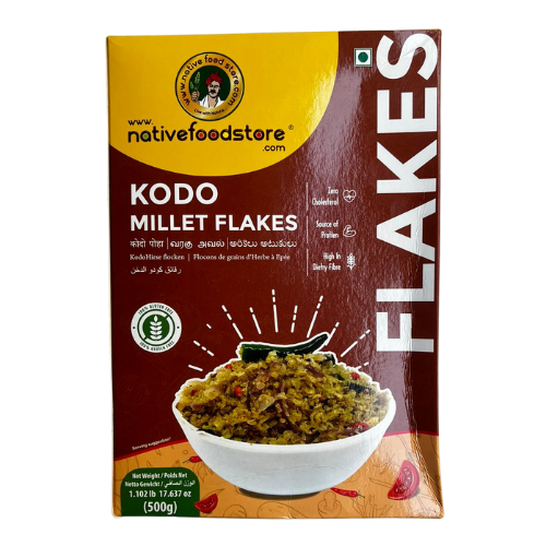 Buy Native Food Store Millet Flakes (Varagu) 500g Online
