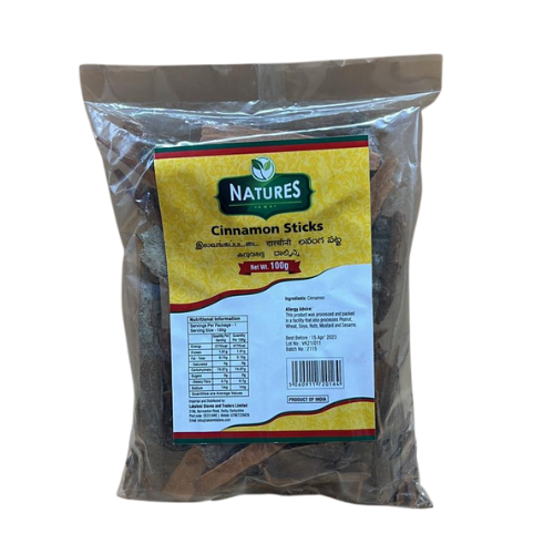 Buy NATURES CINNAMON STICKS 100G Online