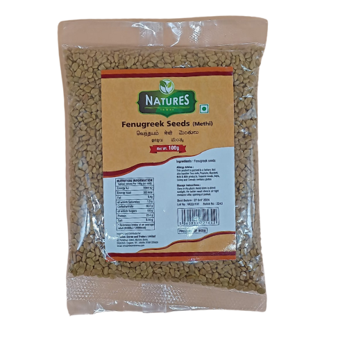Buy Natures Methi Seeds (Fenugreek Seeds) 100G Online