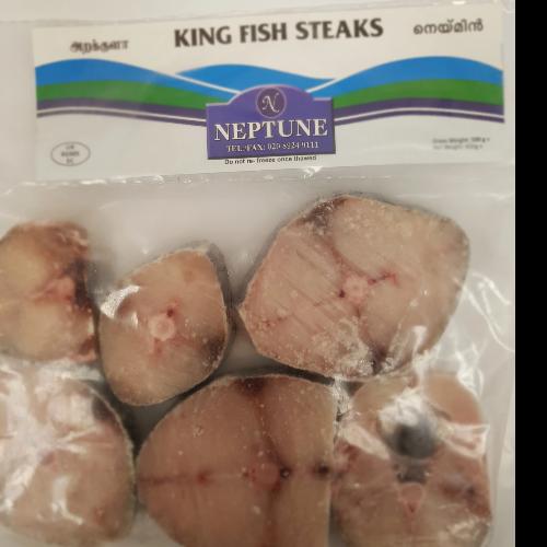 Buy Neptune Frozen King Fish Steaks (500g) Online