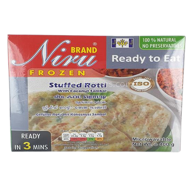 Buy NIRU STUFFED ROTI WITH COCONUT SAMBOL Online in UK
