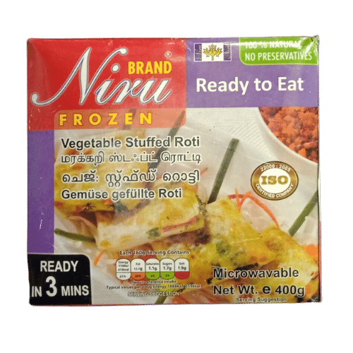 Buy niru frozen stuffed rotti veg curry  online in UK