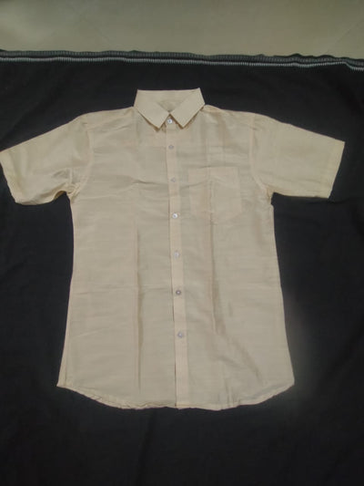 Buy Onam Boy'S Sandal Shirt Half Sleeve Silk (3 To 5 Years ) Online