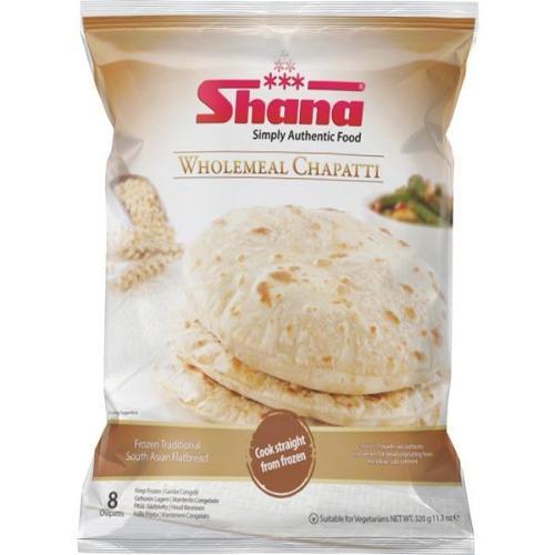 Buy Shana Frozen Wholemeal Chapatti 320g (8pcs) Online