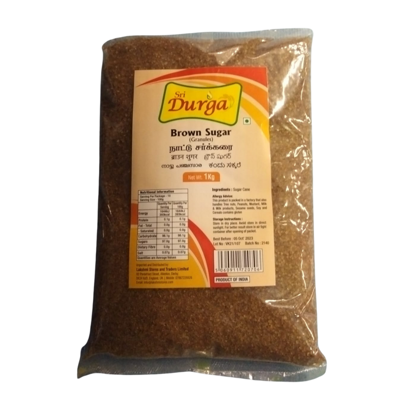 SRI DURGA BROWN SUGAR (GRANUVELS) 1KG