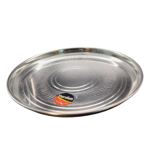 STAINLESS STEEL DINING PLATE (CHINA MODEL) SIZE13 (12 INCHES)