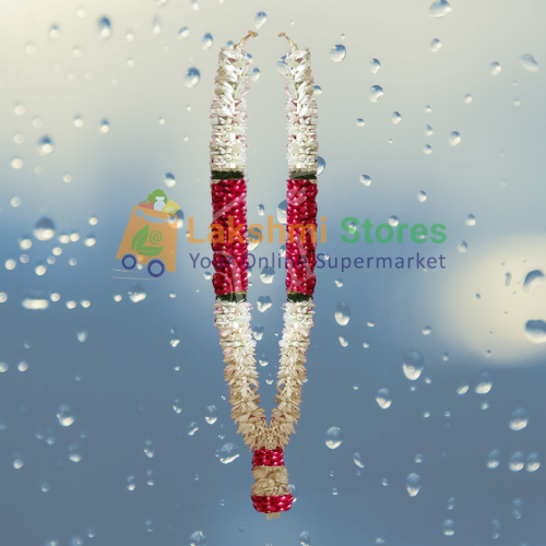 Buy GARLAND (MAALAI) SAMANGI N ROSE LONG RED BORDER - 60CM