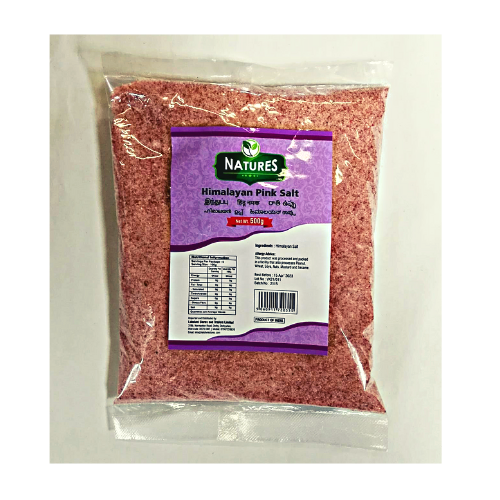 NATURES HIMALAYAN PINK SALT 500GMS