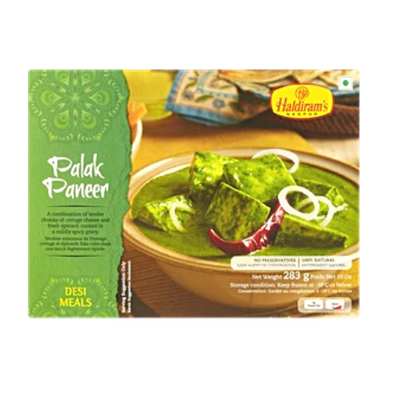 Buy Haldirams Frozen Palak Paneer from Lakshmi Stores, UK