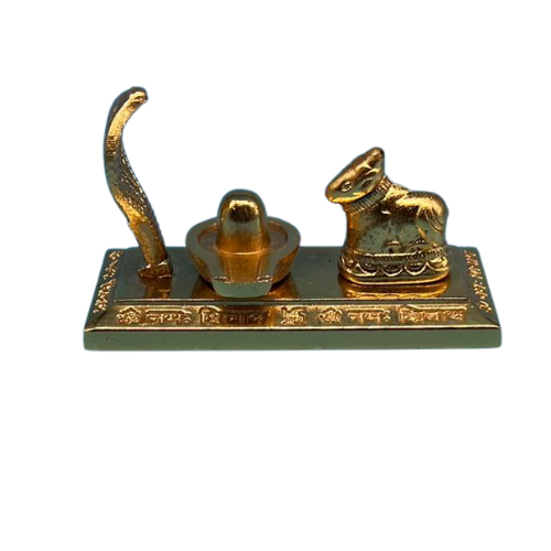 Buy Brass Shivalinga Statue With Snake And Nandi (2 X 3 Inches) Online, from Lakshmi Stores, UK