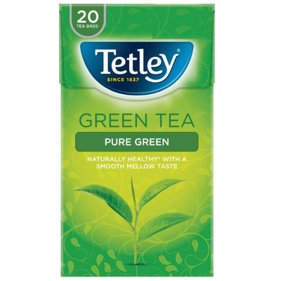 Buy Tetley Pure Green Tea Online, Lakshmi Stores, UK