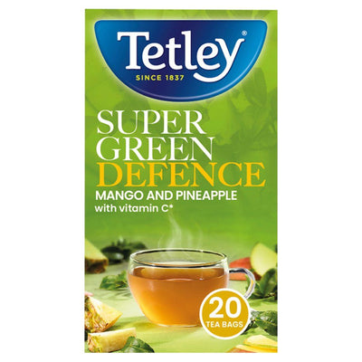 Buy Tetley Super Green Defence Mango & Pineapple Online, Lakshmi Stores, UK