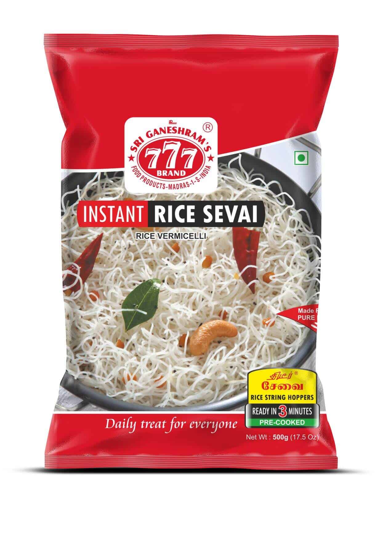 Buy 777 Instant Rice Sevai (Rice Vermicelli) 500G Online