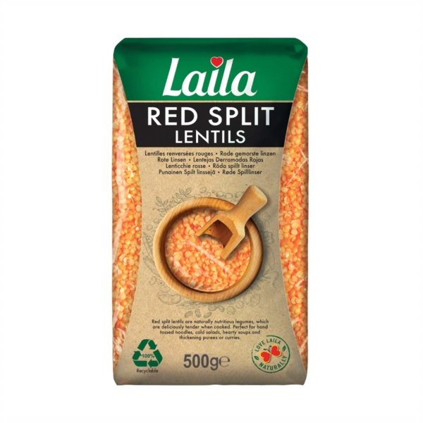 Buy Laila Red Split Lentils 500G Online