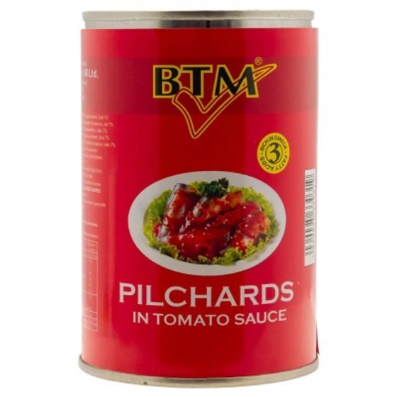 Buy BTM PILCHARDS IN TOMATO SAUCE Online in UK