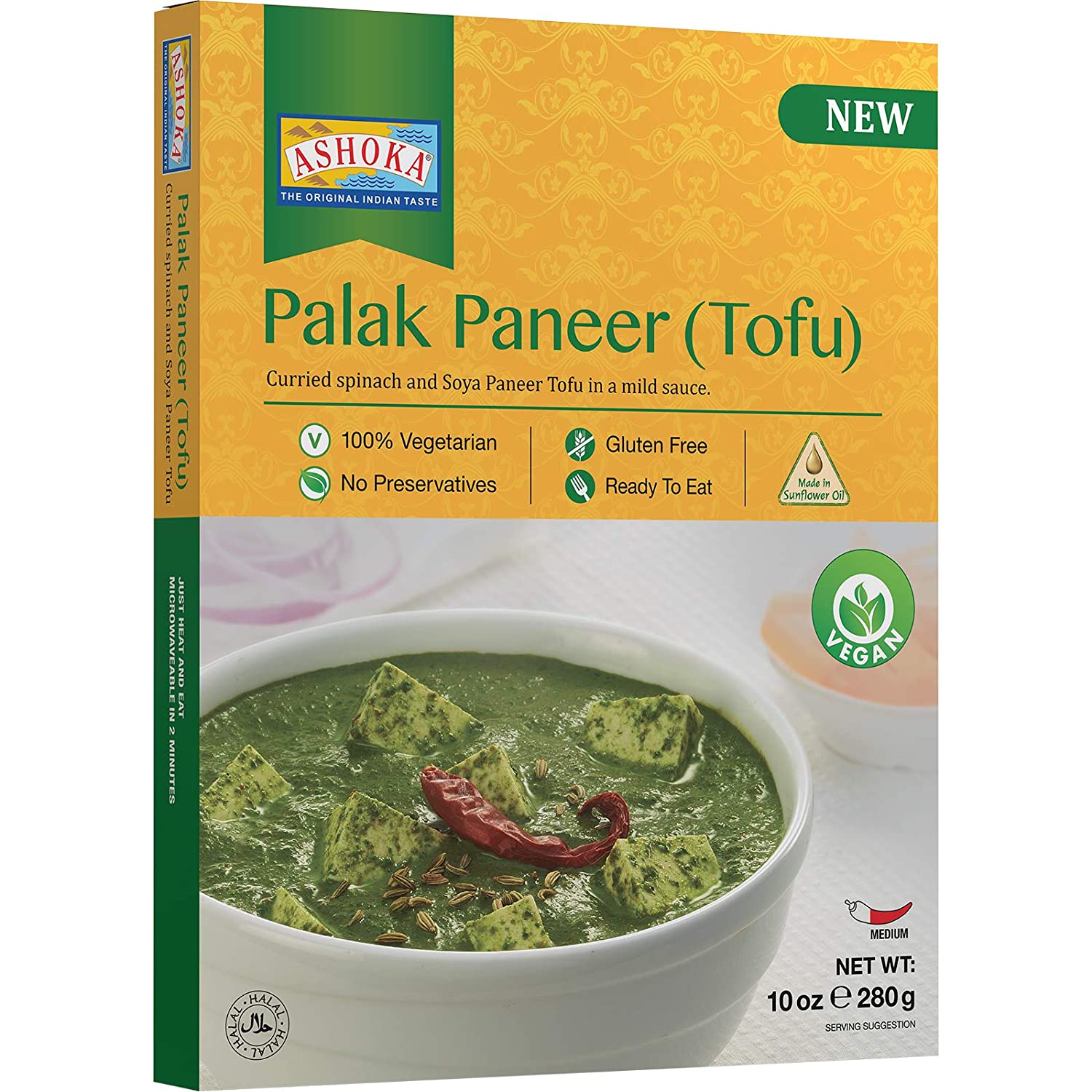 Buy Ashoka Palak Paneer(Tofu) 280G Online