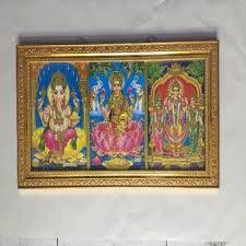 Buy HINDU GOD PHOTO WITH FRAME (VINAYAGAR + LAKSHMI) Online in UK