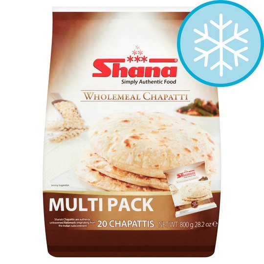 Buy Shana Wholemeal Chapatti (20 Pcs) Online