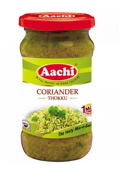 Buy AACHI CORRIANDER(KOTHAMALI) THOKKU in Online in UK