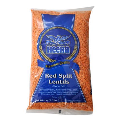 Buy HEERA Red Split Lentils (Masoor Dall) 2KG Online