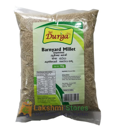 Buy SRI DURGA KUTHIRAIVALI RICE (BARNYARD MILLET) UnPolished Online in UK