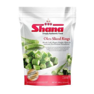 Buy SHANA FROZEN OKRA SLICED RINGS Online in UK